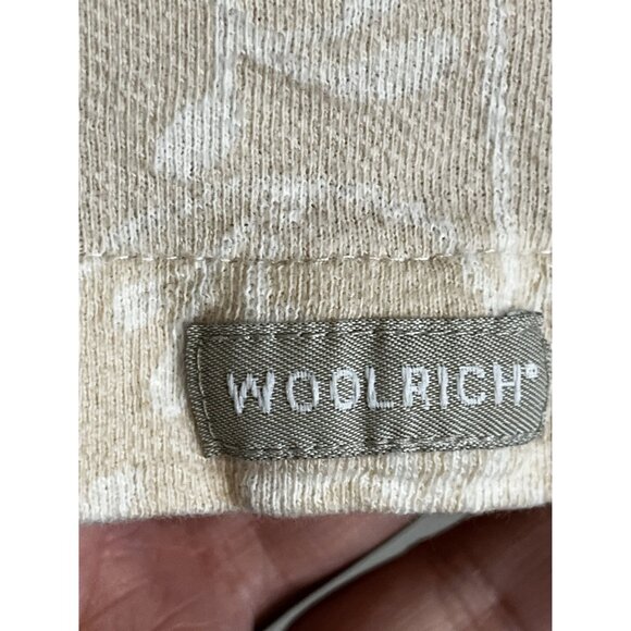 Woolrich Floral Top Beige XL Layering Boho Indie Folk Preppy Chic Soft Festival - Picture 3 of 8